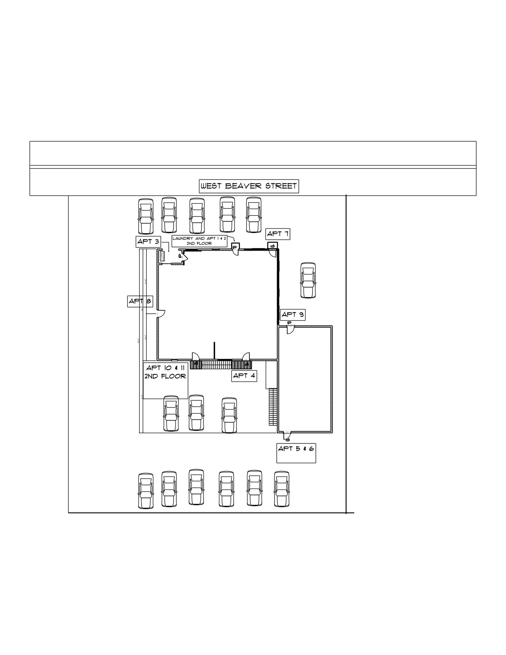 Birds eye view Creamery Apts
