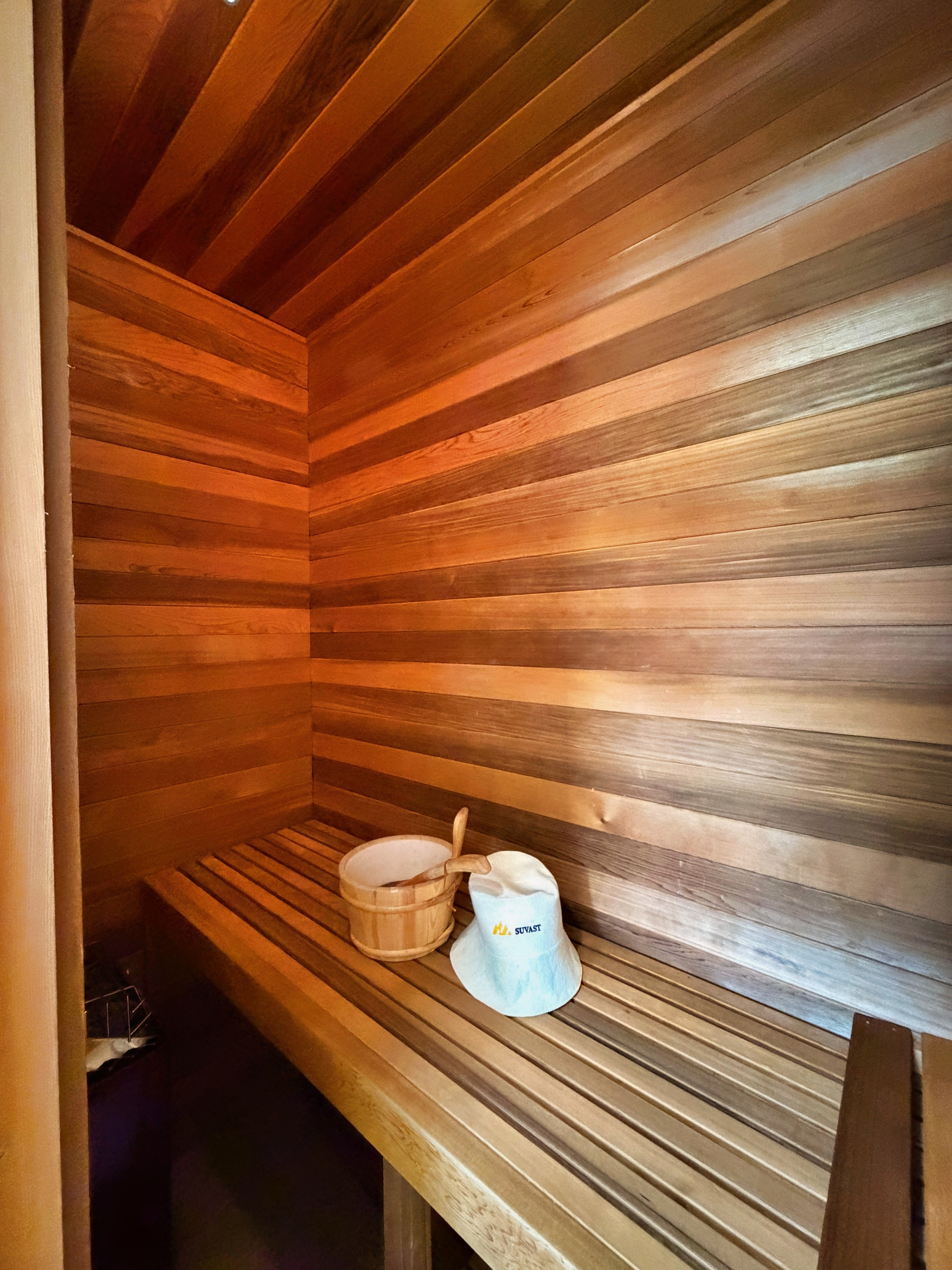 Sauna in lower level ensuite bathroom