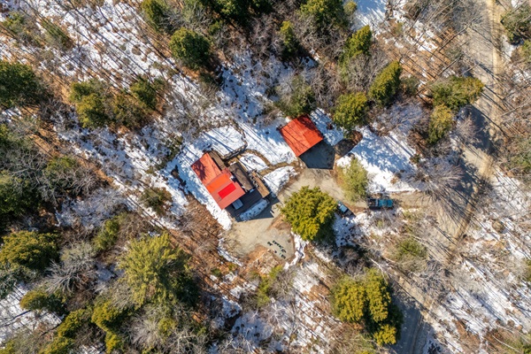 A home with a view: step onto the expansive deck and leave the world behind in this peaceful woodland setting.