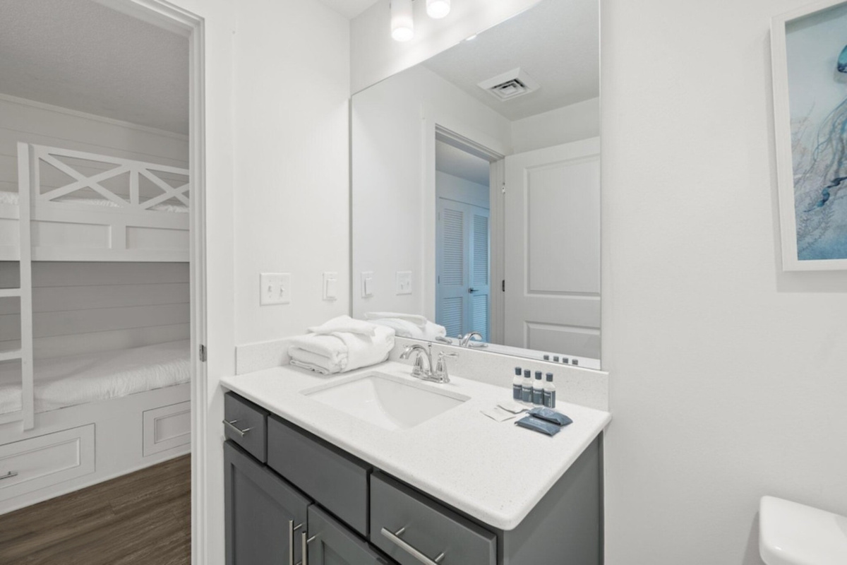 Bathroom # 2, across the hall from bunks