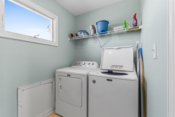 Laundry is on same level as primary bedroom
