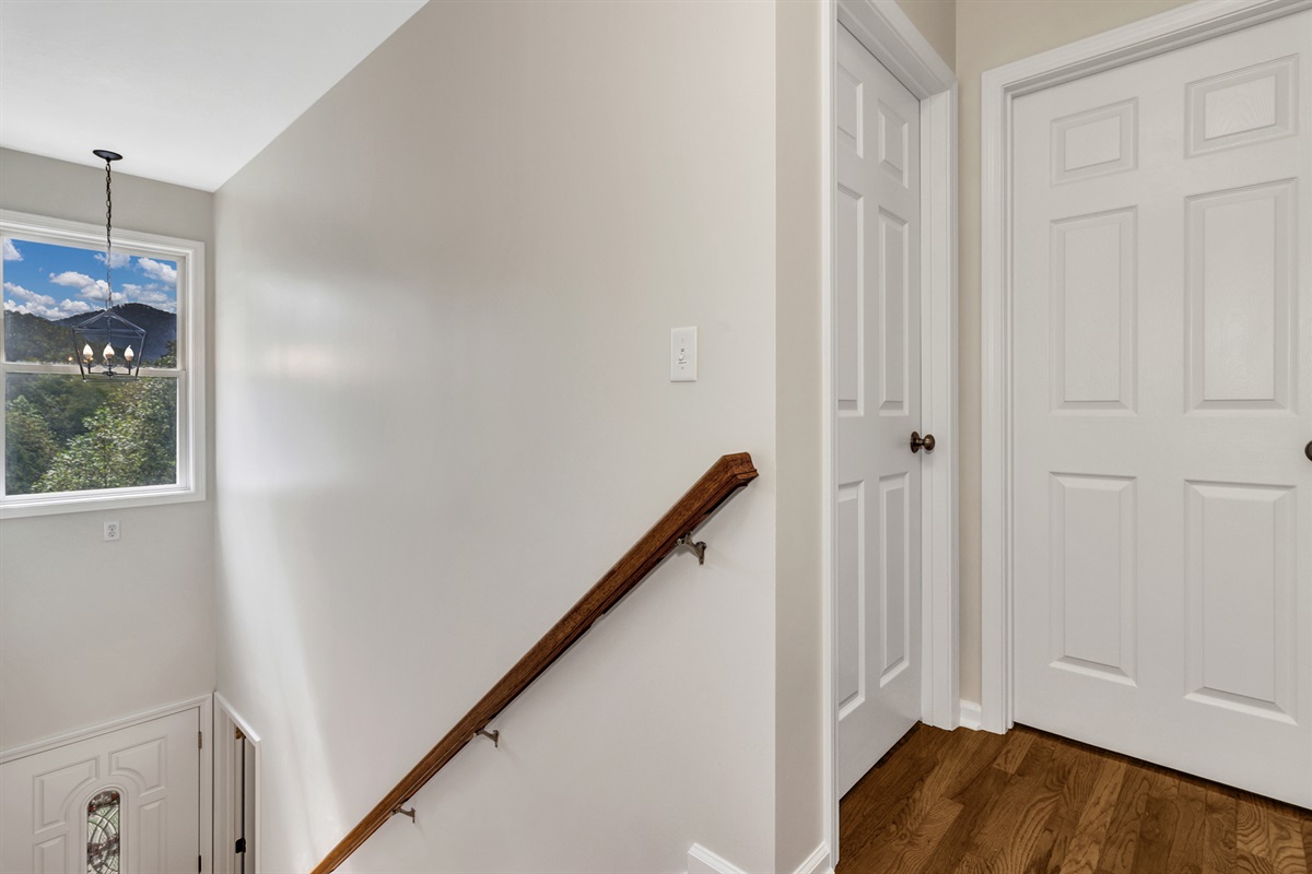 Upstairs Landing with Mountain View