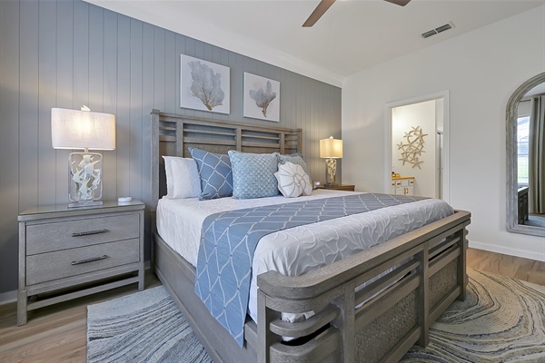 Coastal King Suite with ensuite — peaceful retreat after Disney fun.