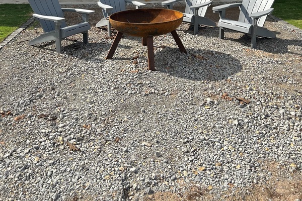 Firepit and outdoor seating