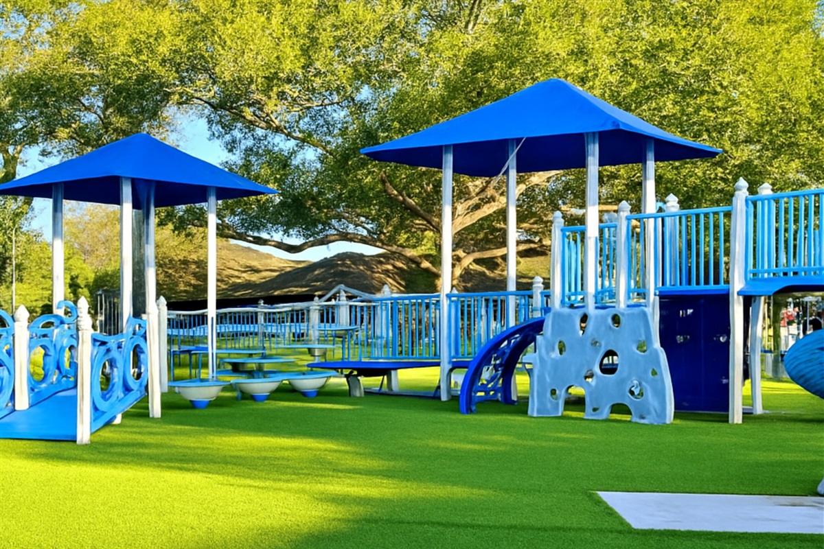 Playground at the park across the street.