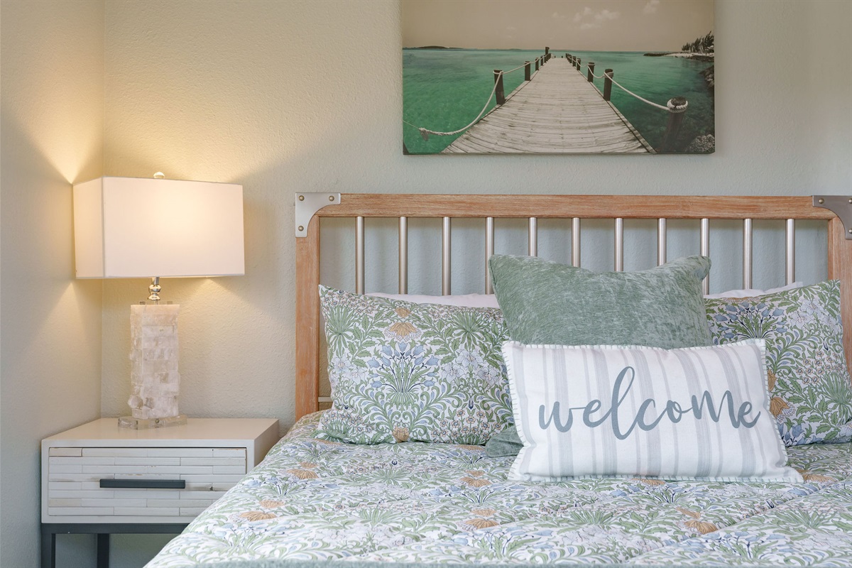 Wake up feeling refreshed and rejuvenated in our stylish and spacious bedroom.