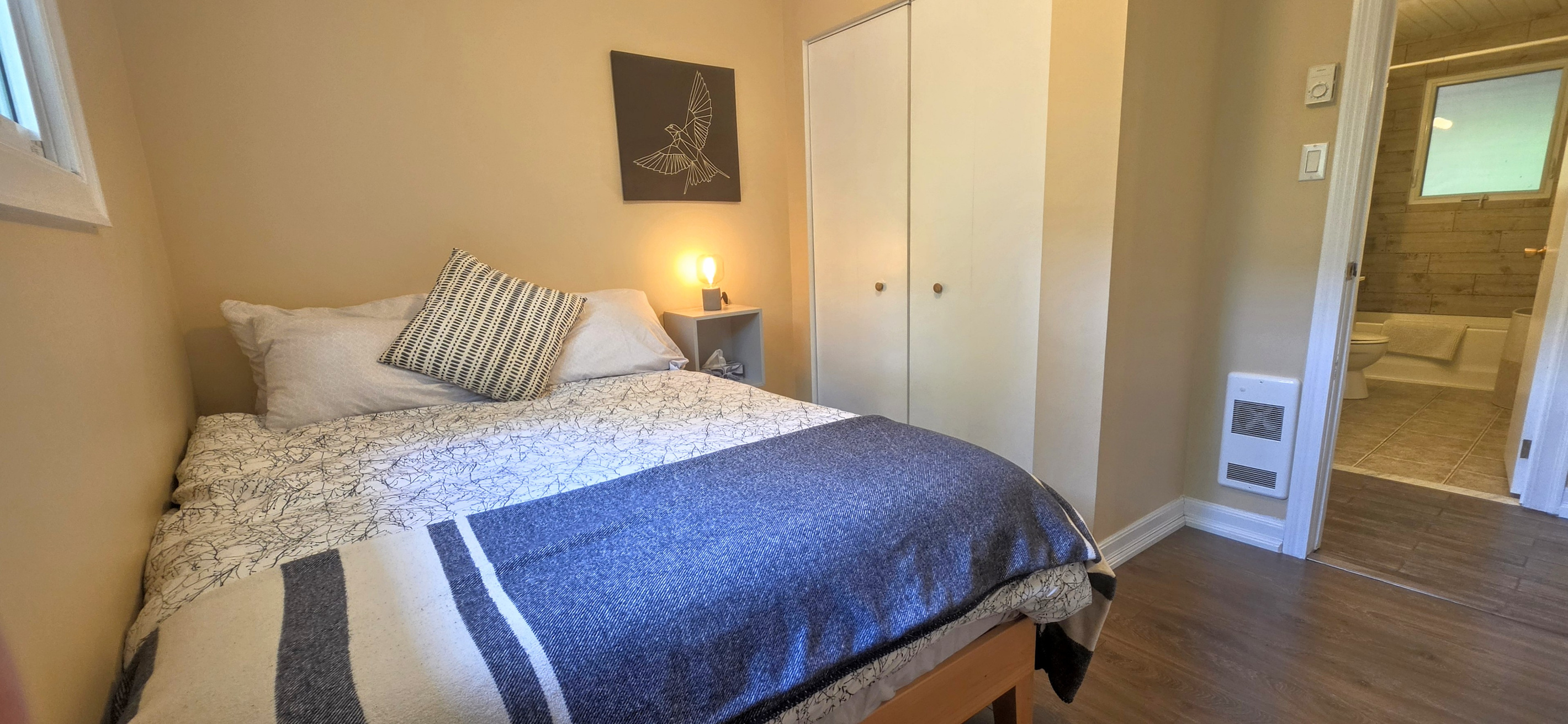 Bedroom three with double bed