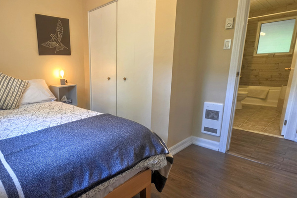 Bedroom three with double bed