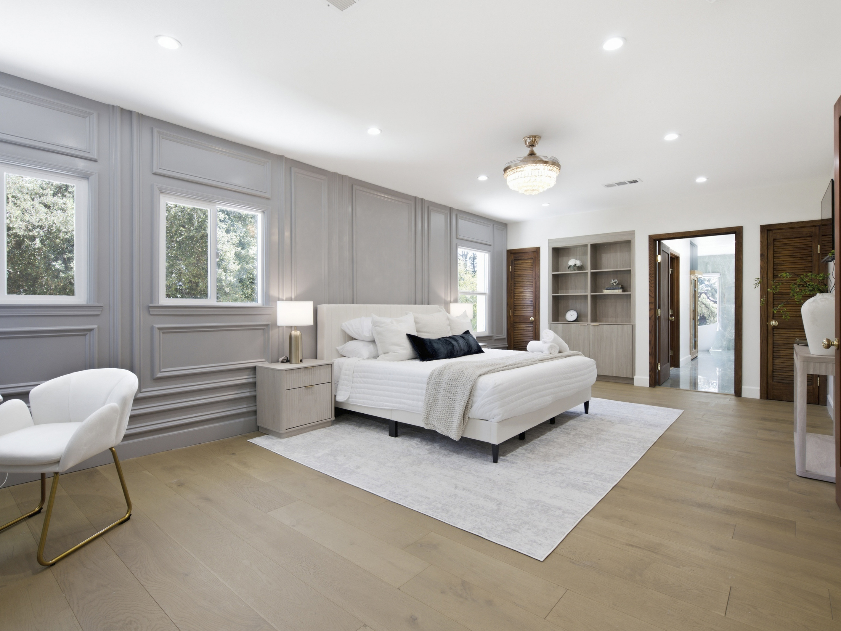 Settle into a beautifully styled bedroom made for comfort and relaxation.