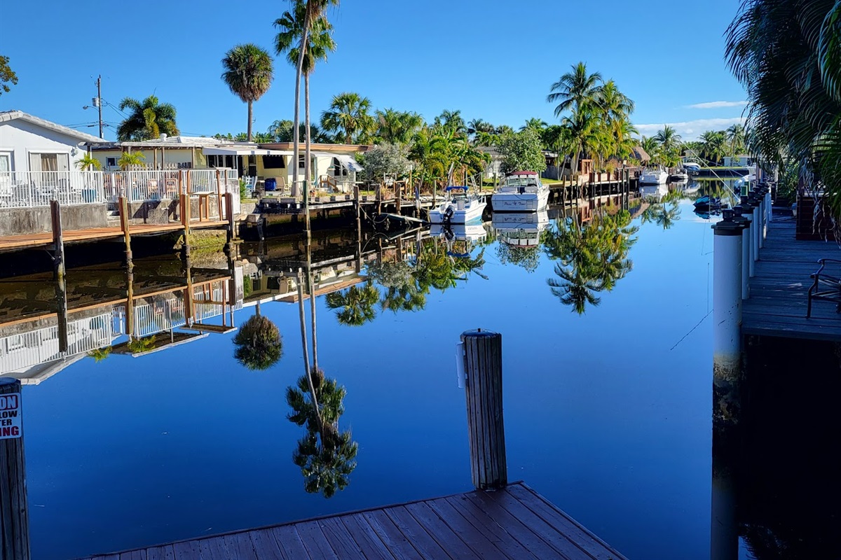 View of "Bahama canal" from our dock.