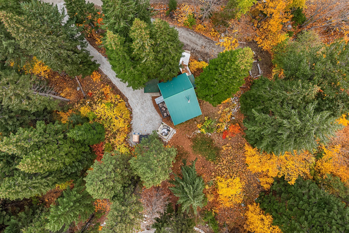Aerial view of the property - Fall season