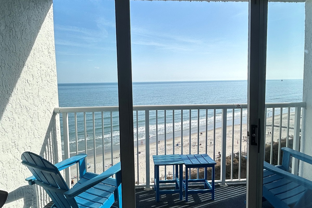 Sip and stare into the ocean blues.