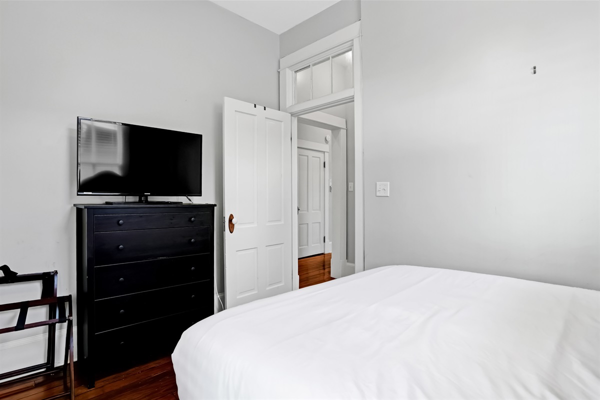Unwind with your favorite shows on the smart TV after a day in Savannah.
