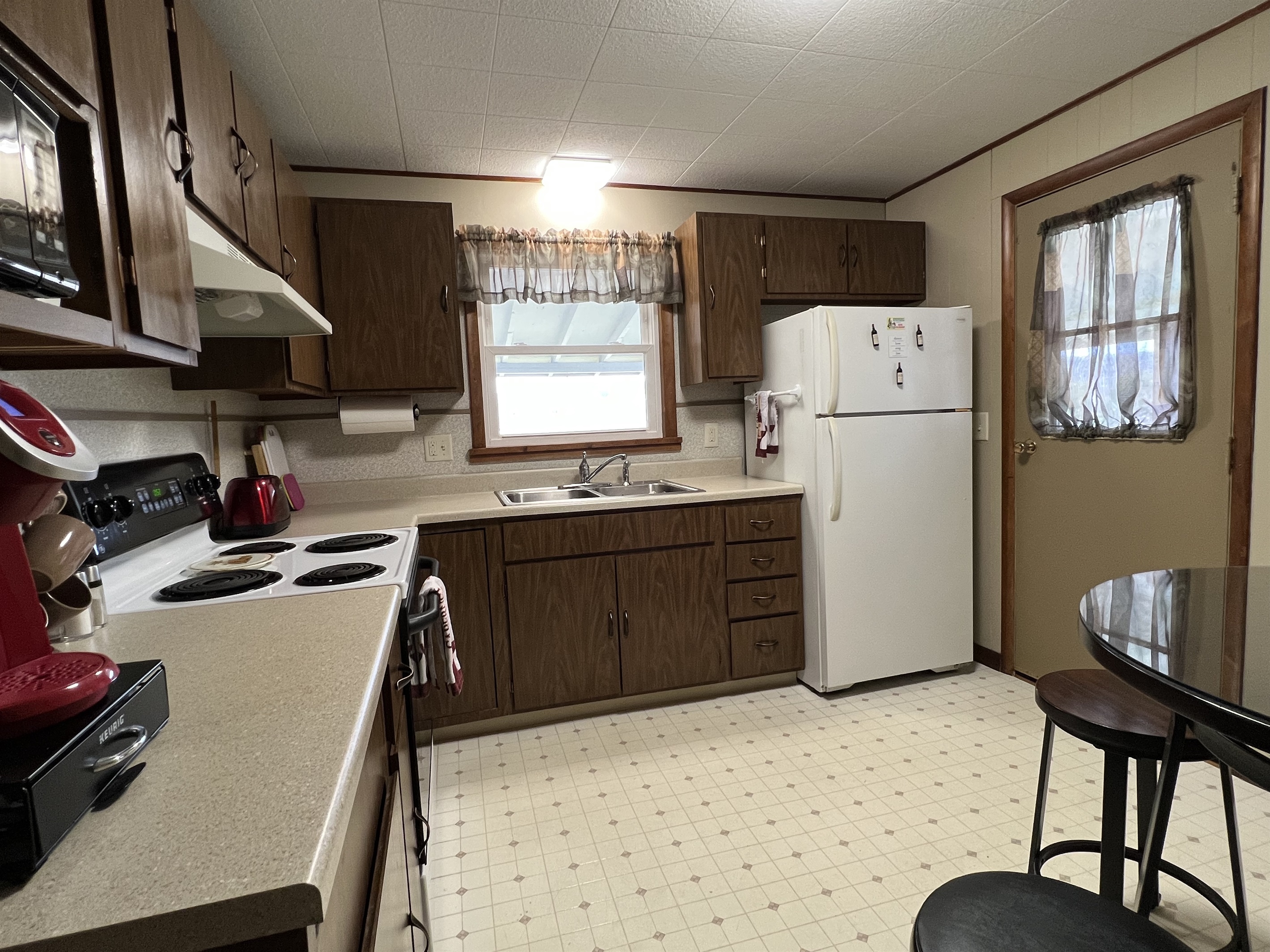 Easy access to balcony from kitchen