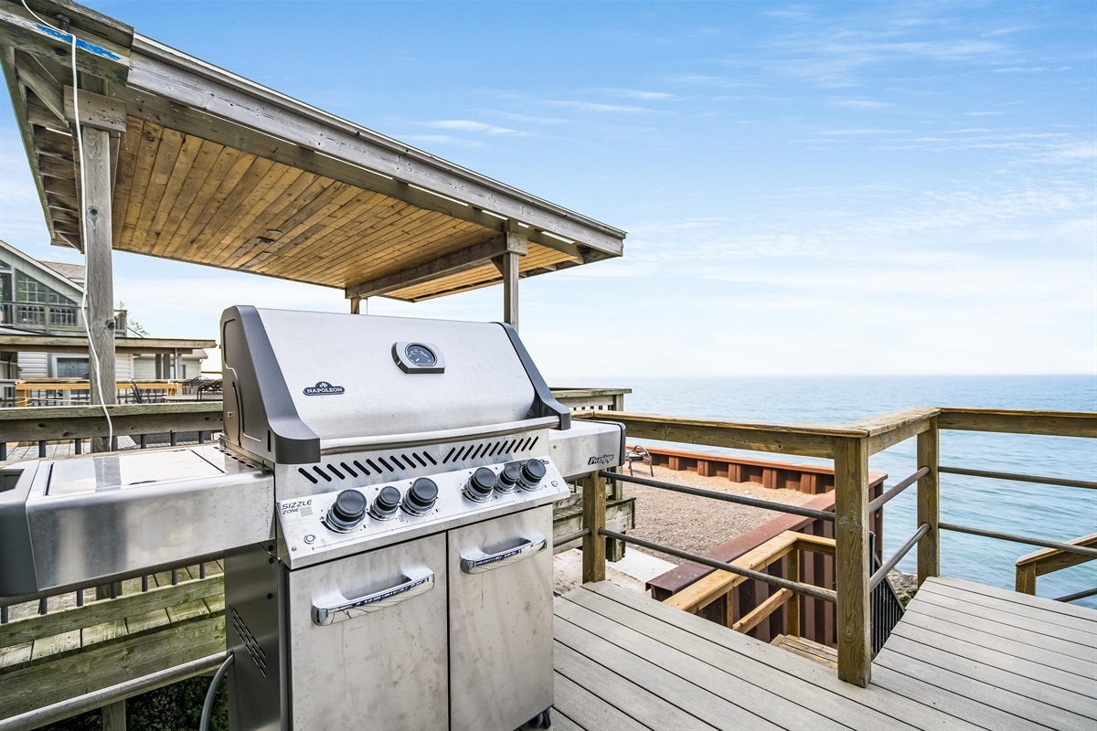 Fire up the grill and enjoy the view.