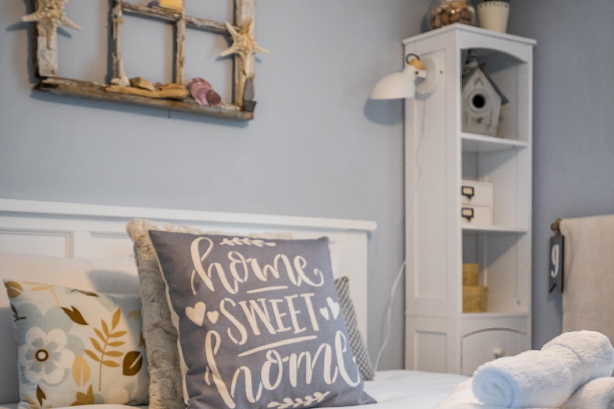 A double bed bedroom, perfect for tranquility.