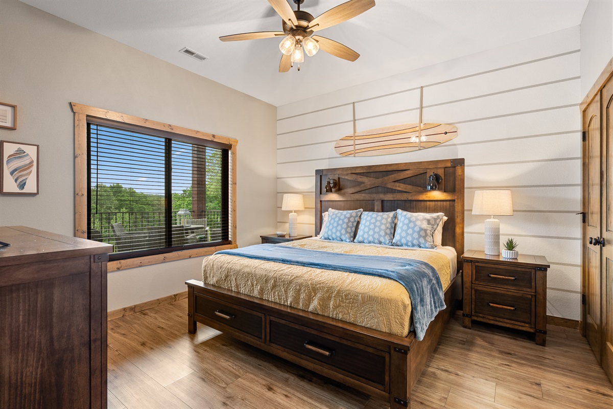 King bedroom downstairs on right side 