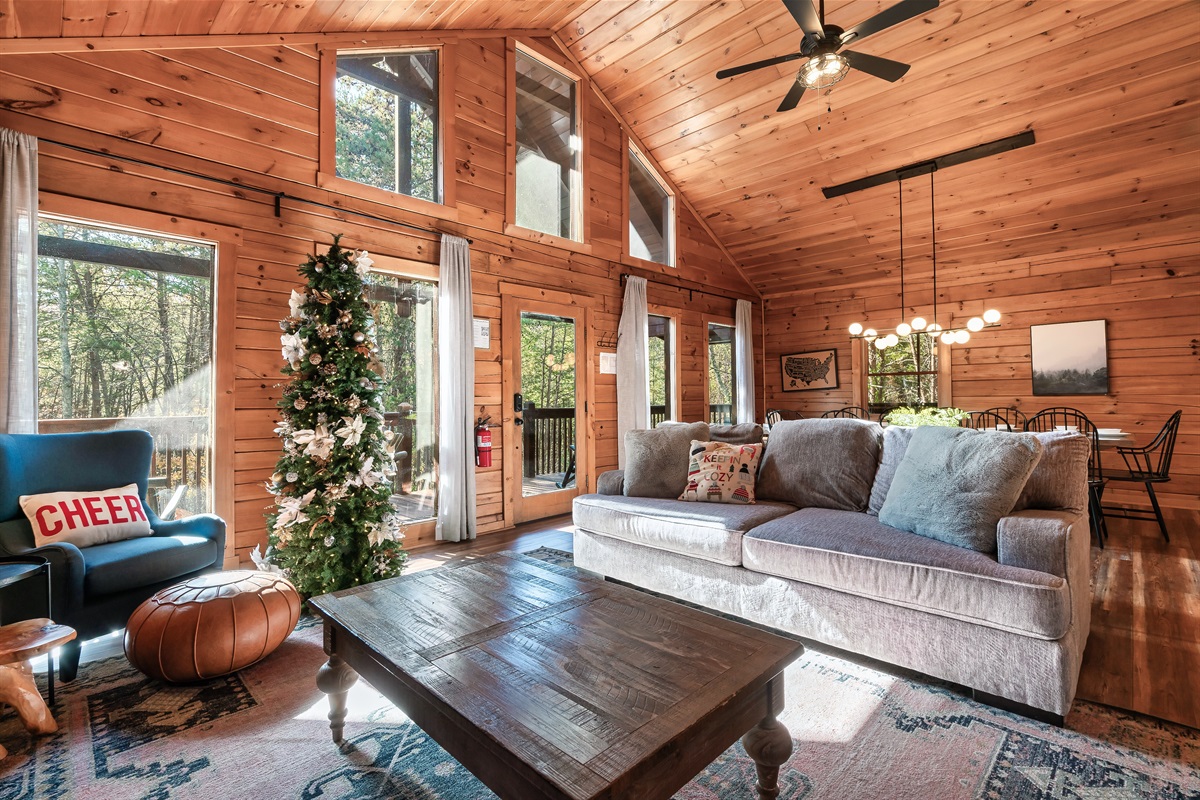 Welcome to Pine Ridge cabin from Happy Trails Stays!