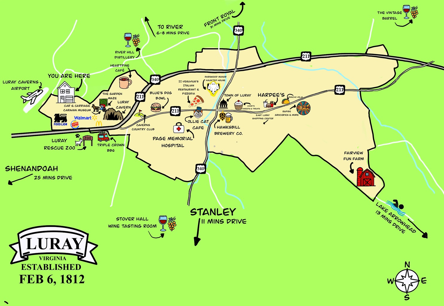 Your stay + nearby attractions — all on one map!