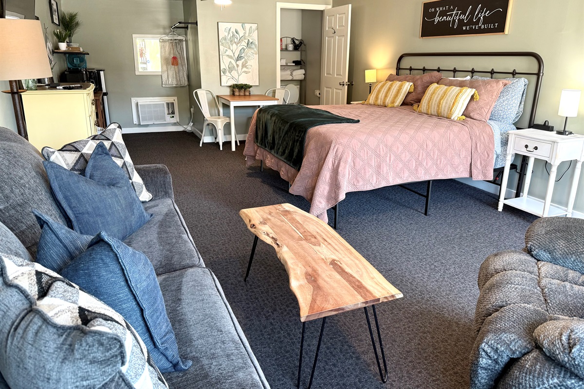 King room on the front of the building.