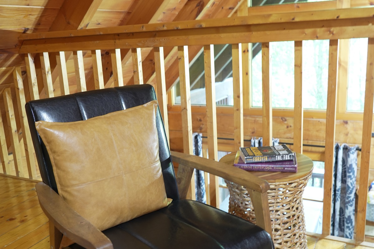 Seating area upstairs