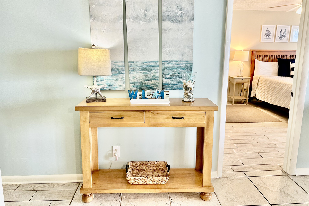 A nice spot to leave your keys upon entering the condo!