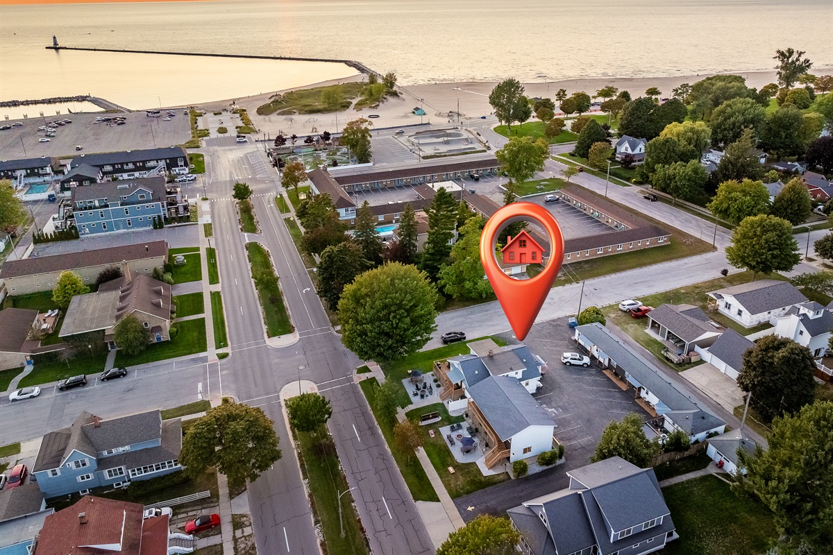 Blocks from Lake Michigan