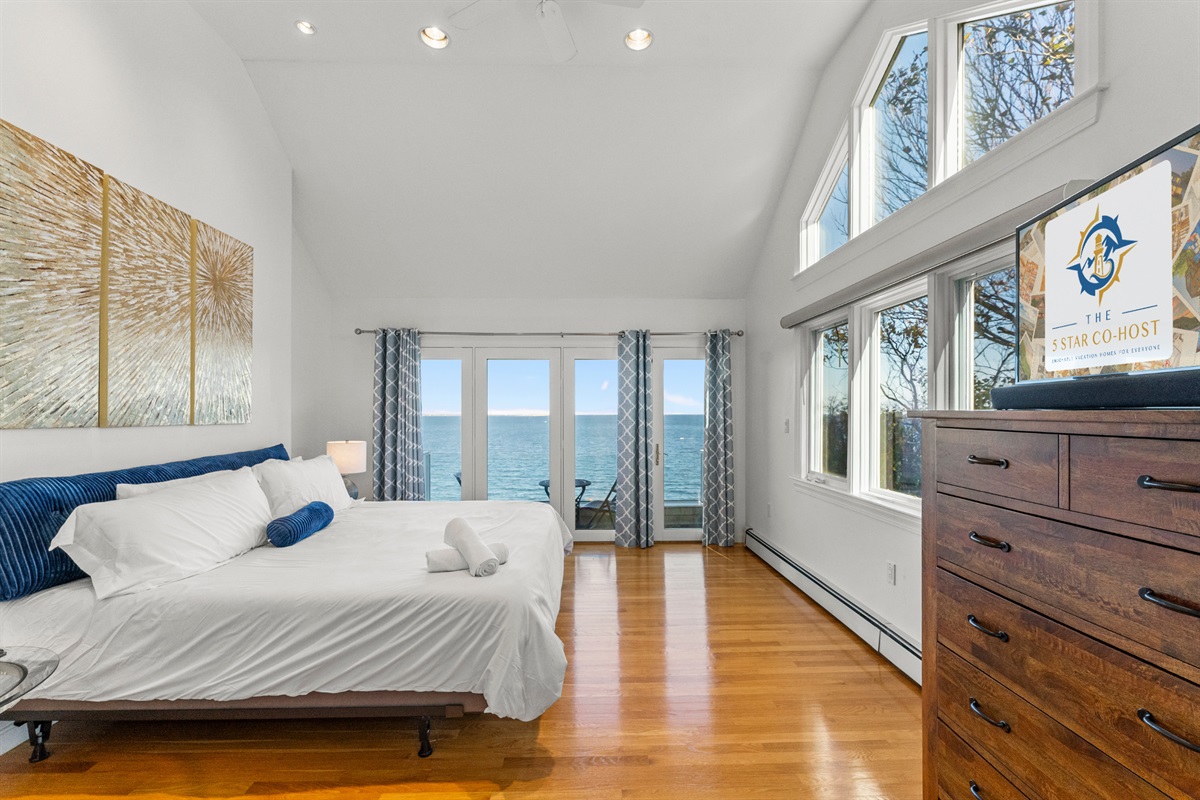 Fall asleep and wake up to the sound and sight of the ocean.