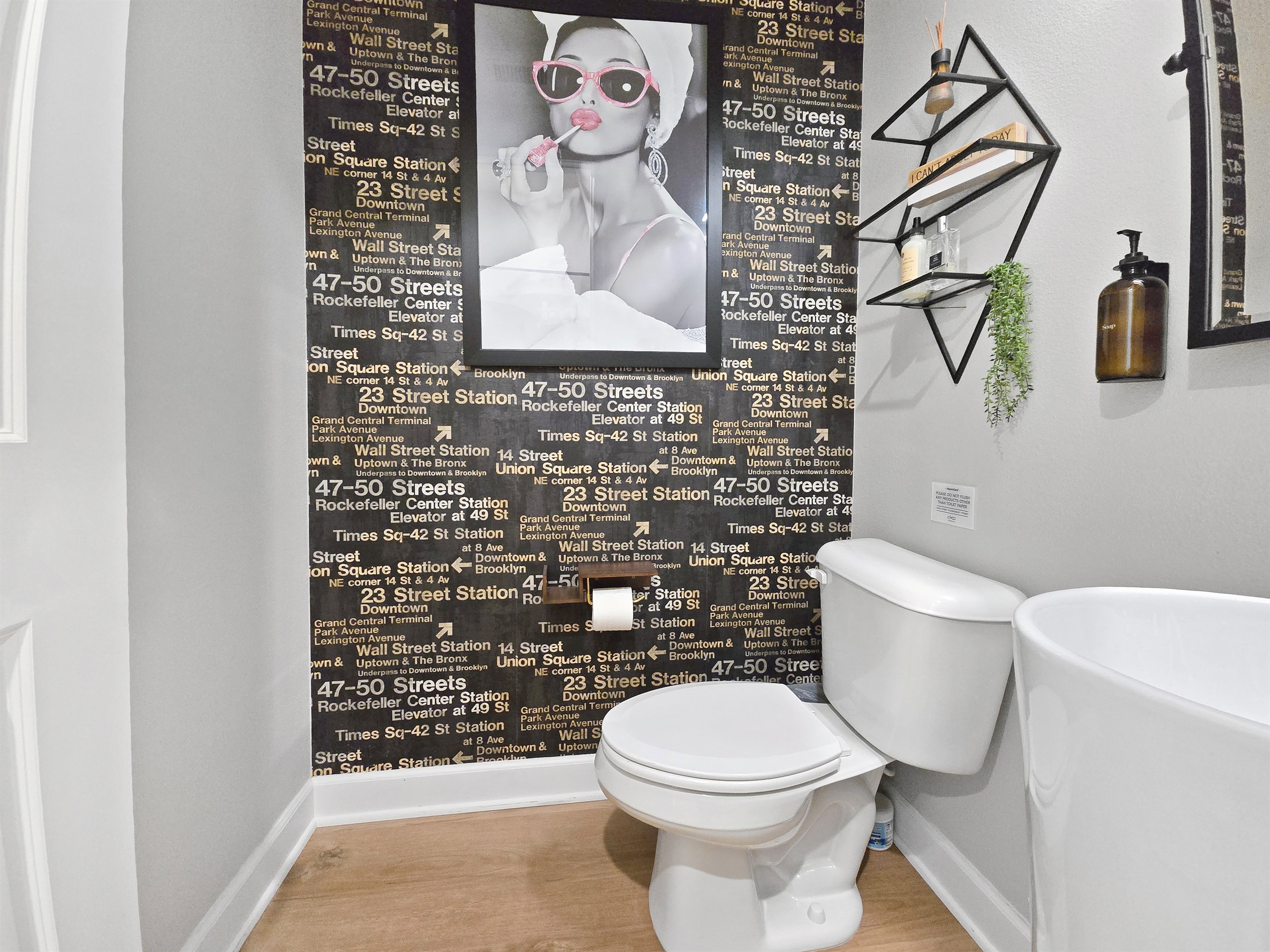 Powder room located on the main floor. 