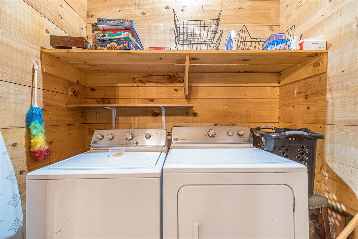 Washer and Dryer laundry Room off Kitchen