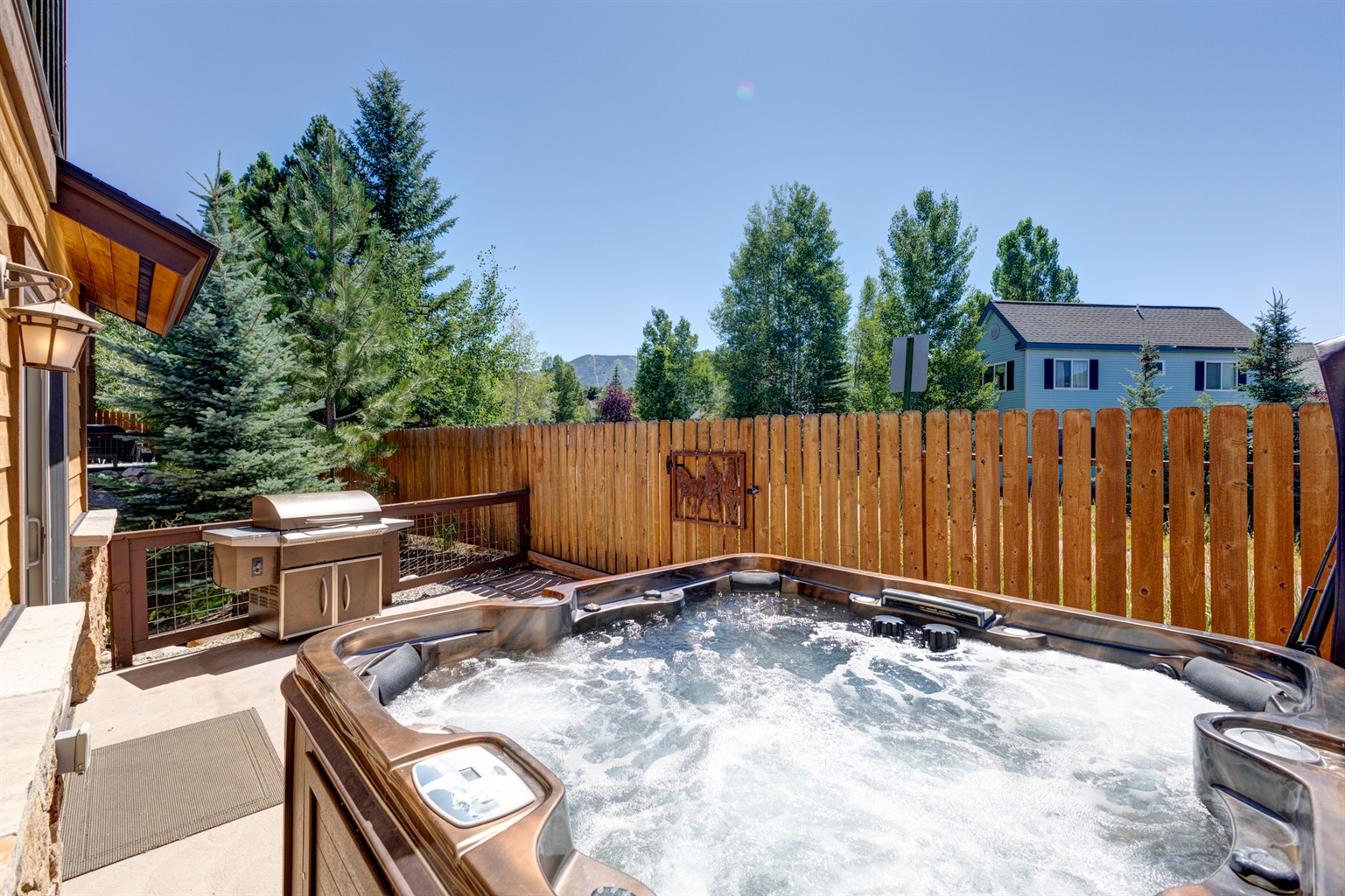 Hot Tub &  Traeger Grill on Deck