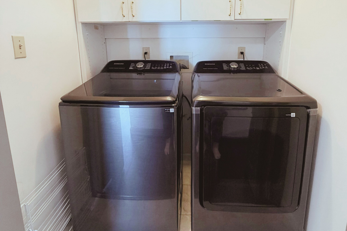 Full-size washer and dryer available during your stay.