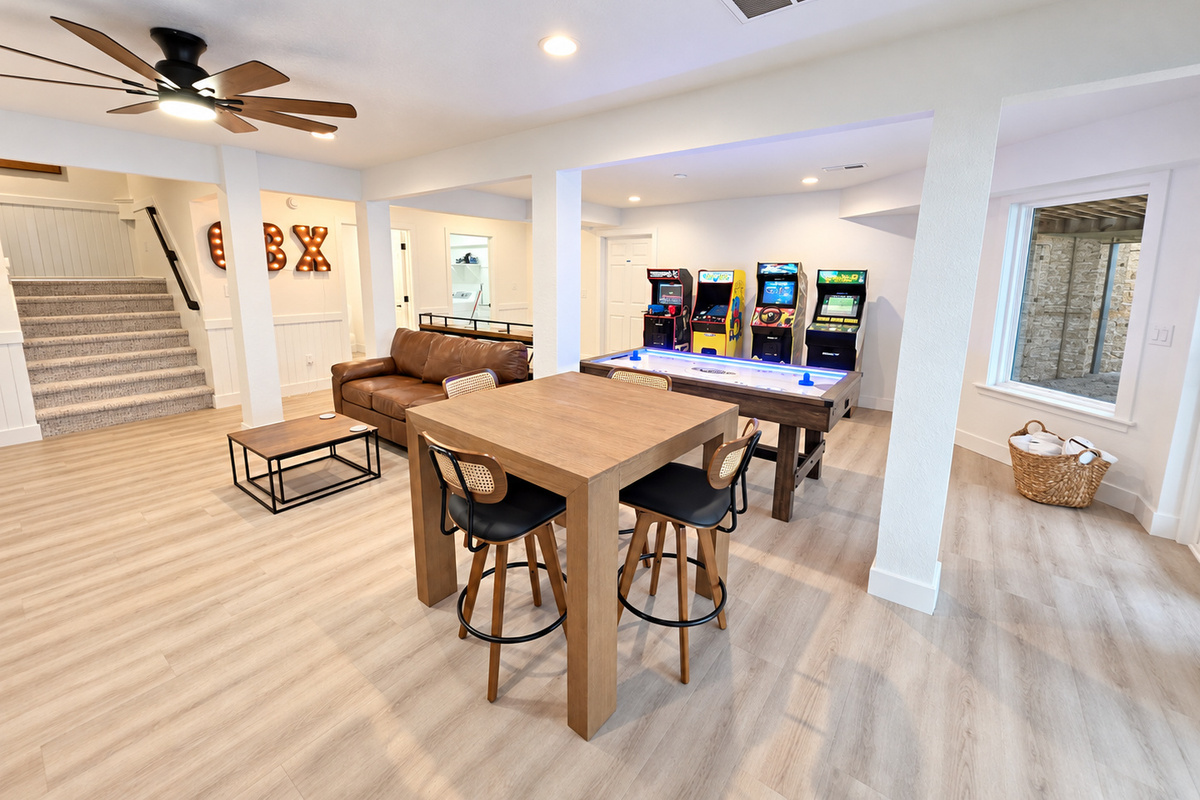 Rec room sitting area