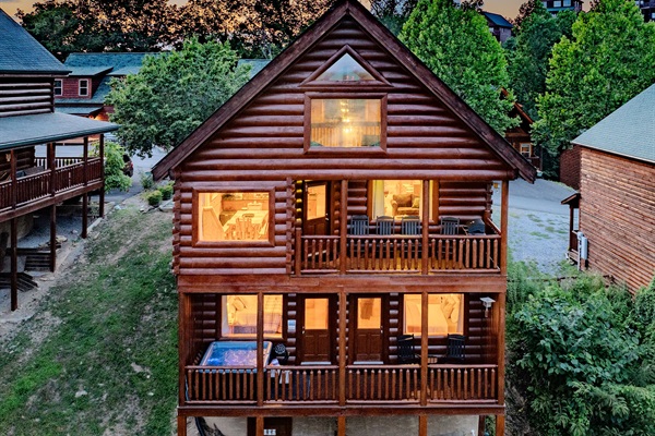 Two private decks with hot tub, gas grill, and unbeatable mountain views.