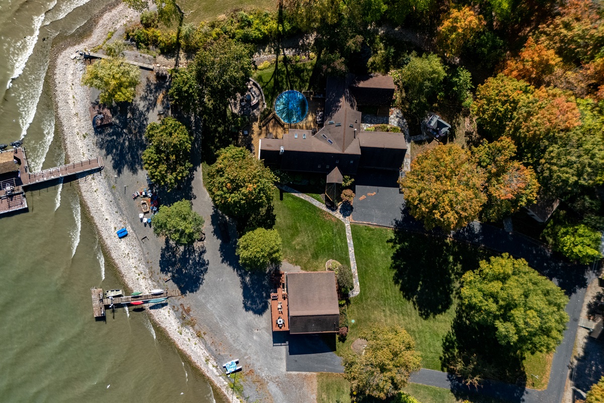 Perfectly positioned lakeside property with dock access and space for family adventures. Enjoy the Finger Lakes right from your doorstep.