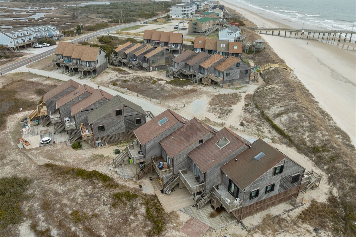 Coastal cottage community just steps from the shoreline
