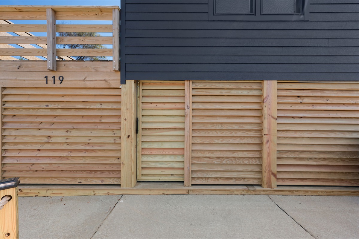 Entrance To Under Home w/Door Closed