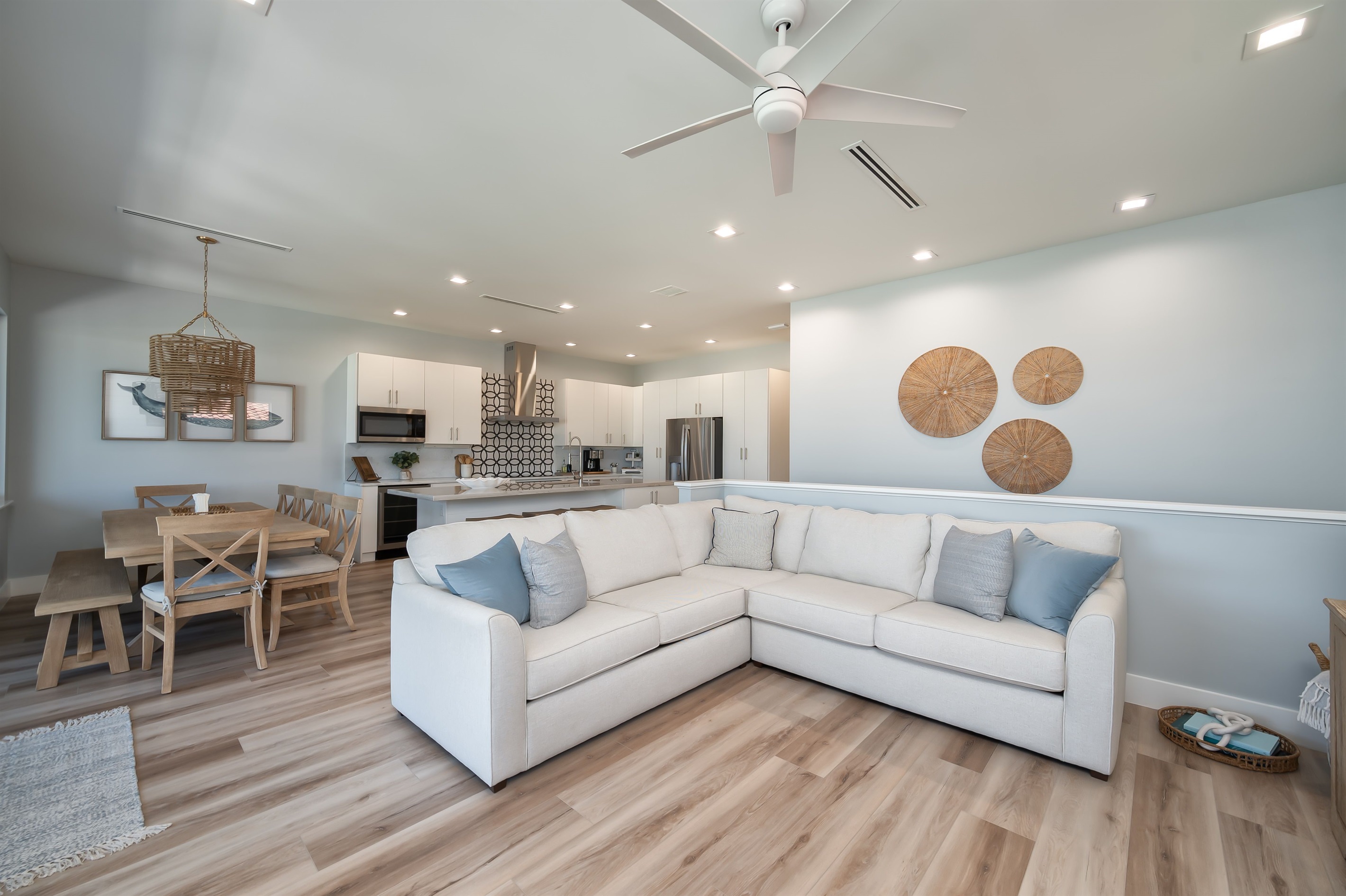 Open concept upstairs area