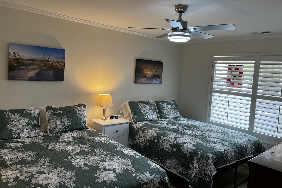 3rd bedroom with two queen size beds