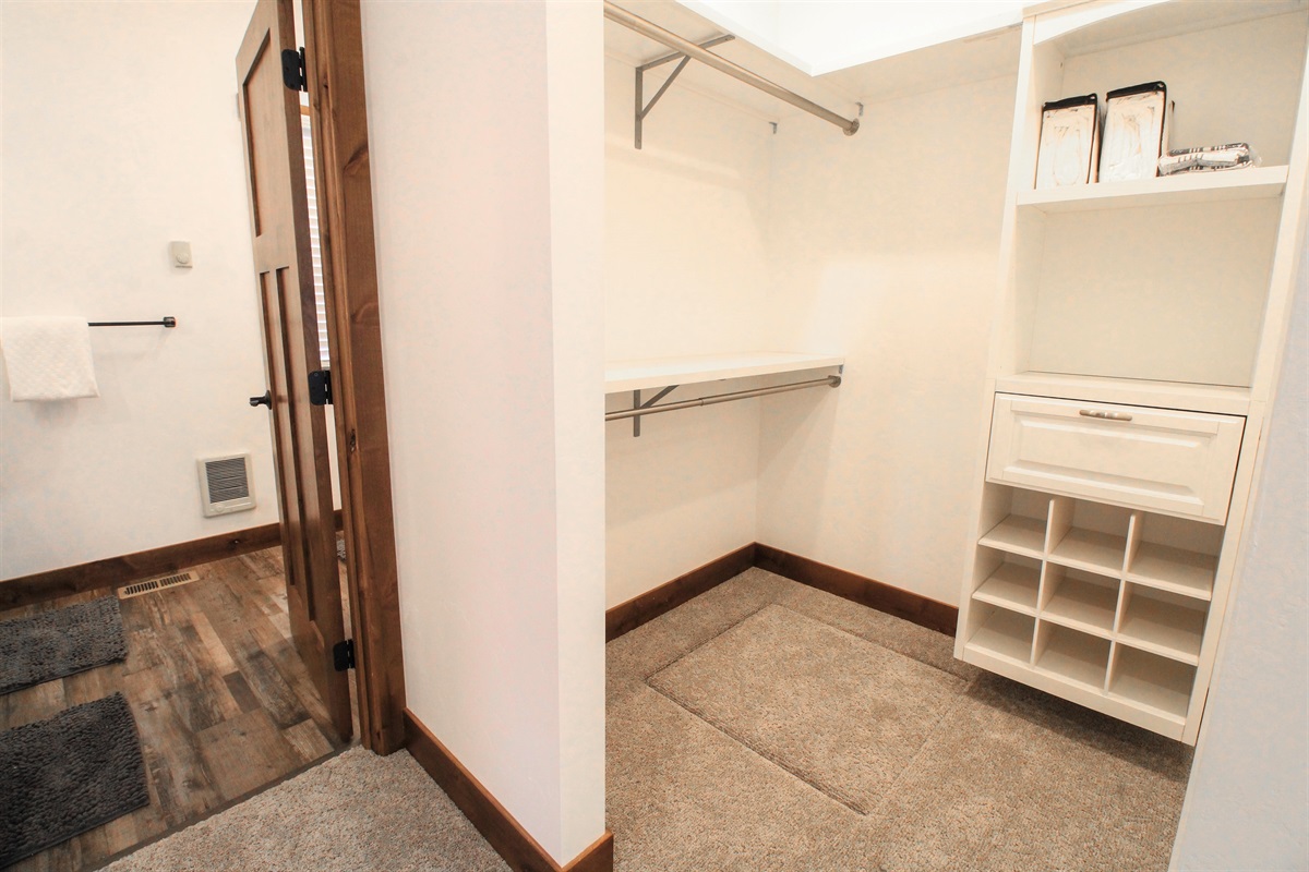 Plenty of closet space!