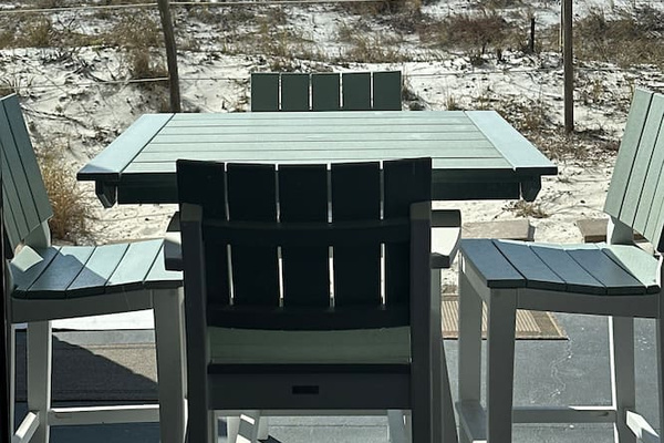 Outdoor patio seating