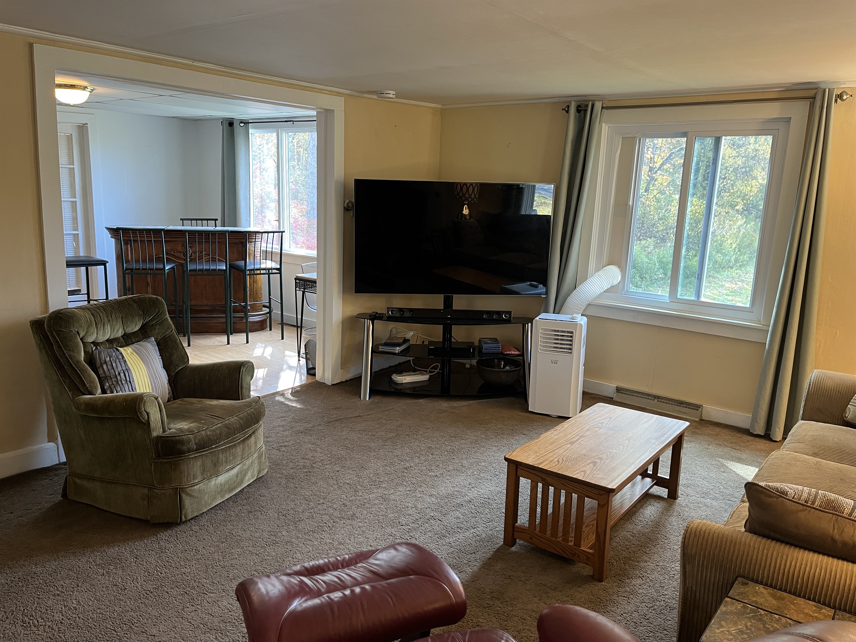 Living room into bar area