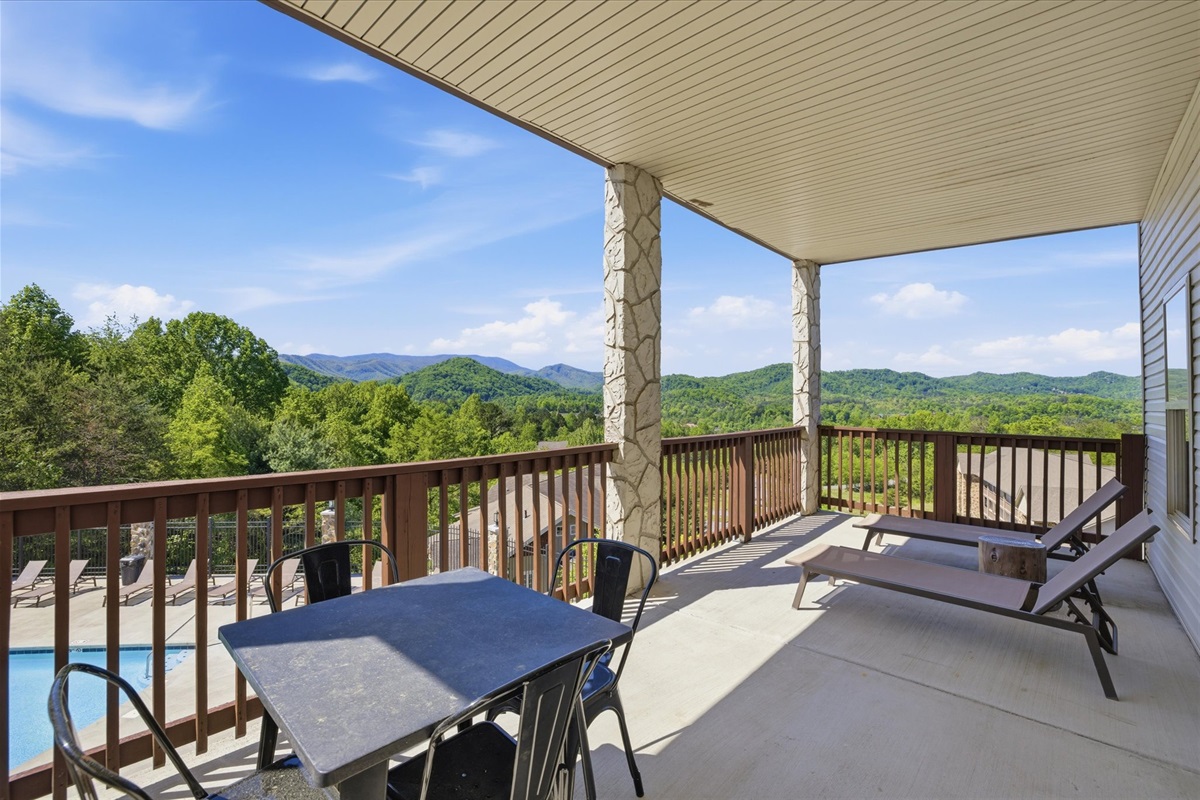 There’s more room out here to actually use—Unit 3’s larger porch gives you space to sit, stretch out, and enjoy the view without feeling confined.