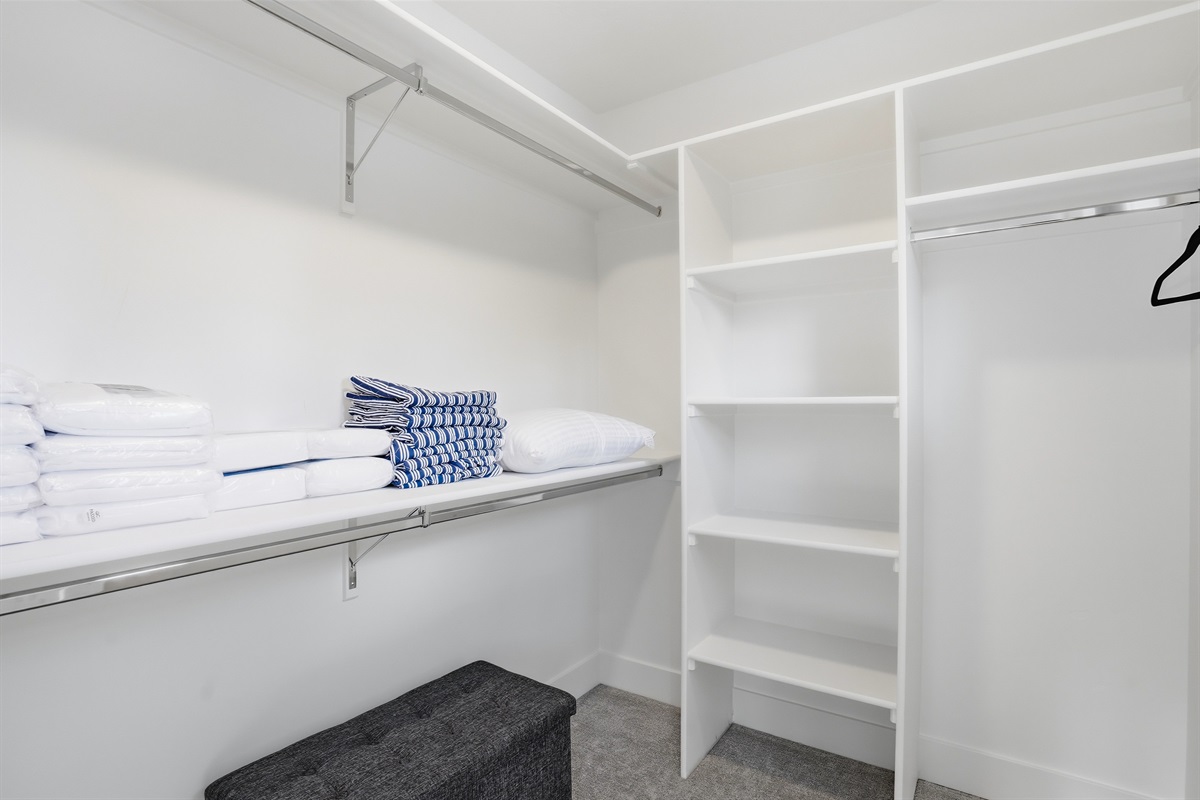 Spacious Walk-In Closet