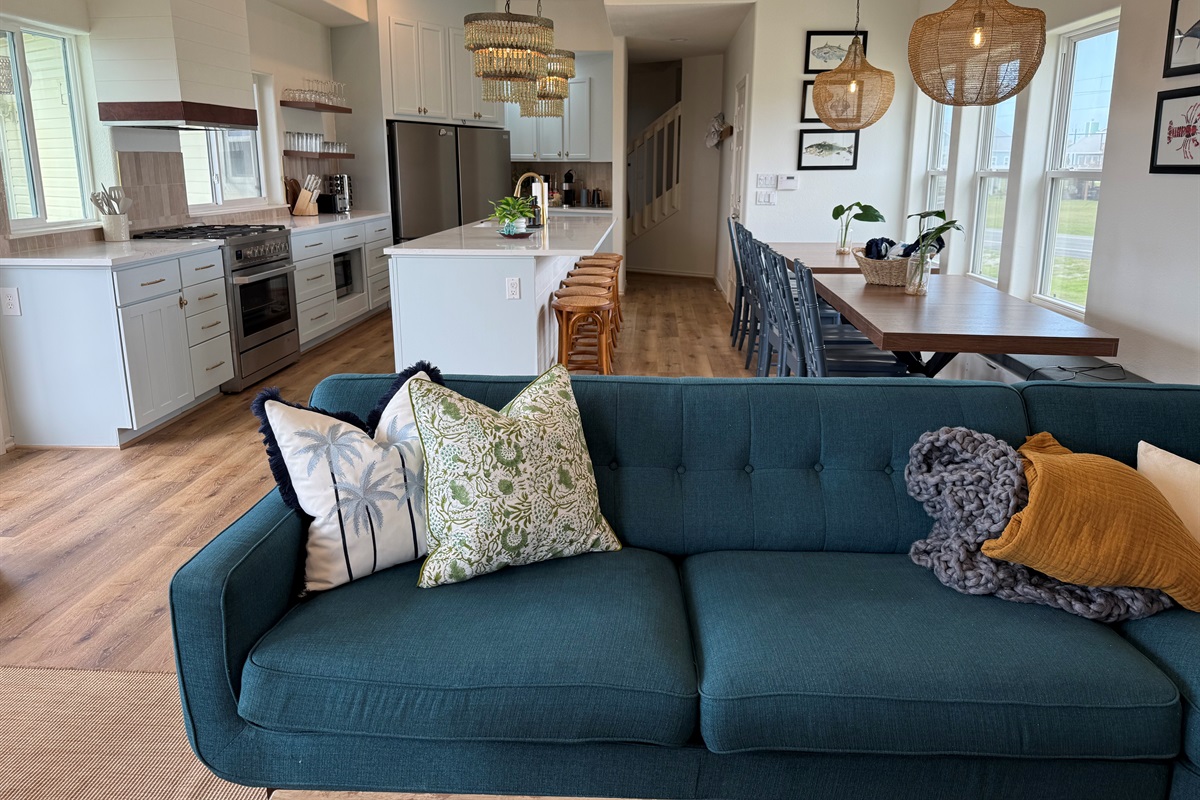 A complete space for everyone to hang out in. 