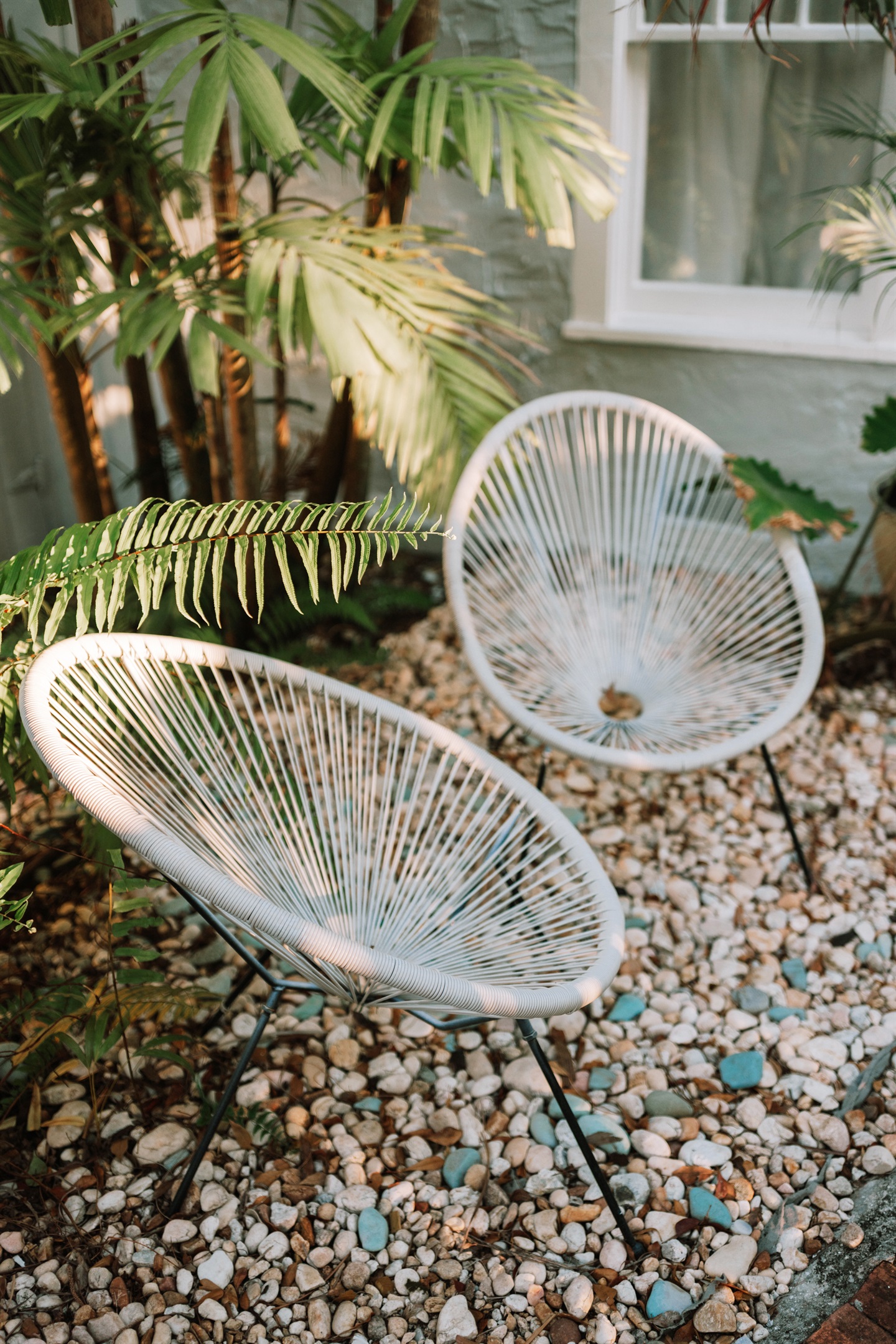 Plenty of cozy seating areas can be found all around the property.