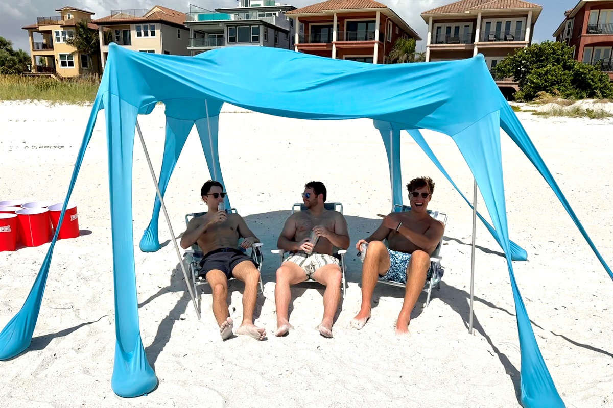 Beach Tent Provided
