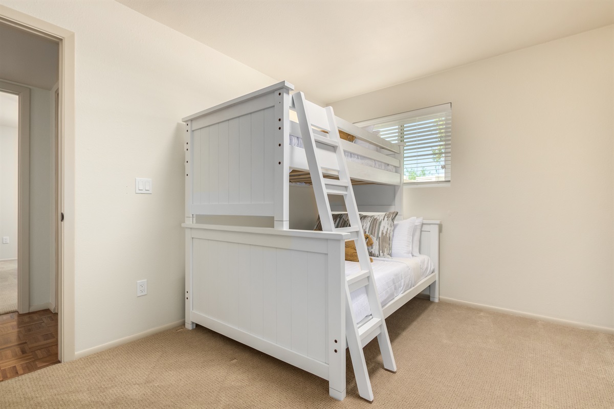 Bedroom 4- twin over full bunk (top bunk not suitable for adults) + smart TV