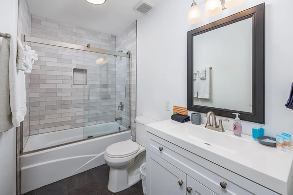 Newly renovated primary bathroom