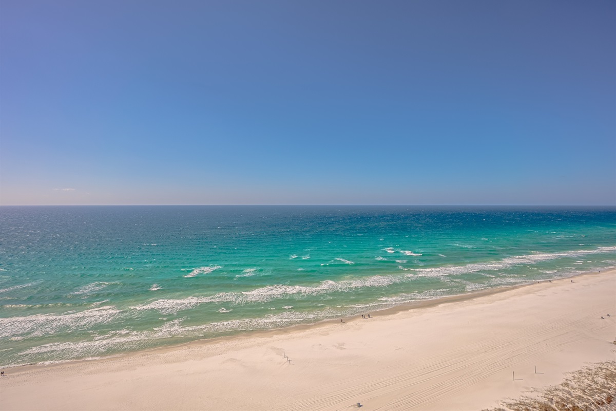 Beach view from the balcony